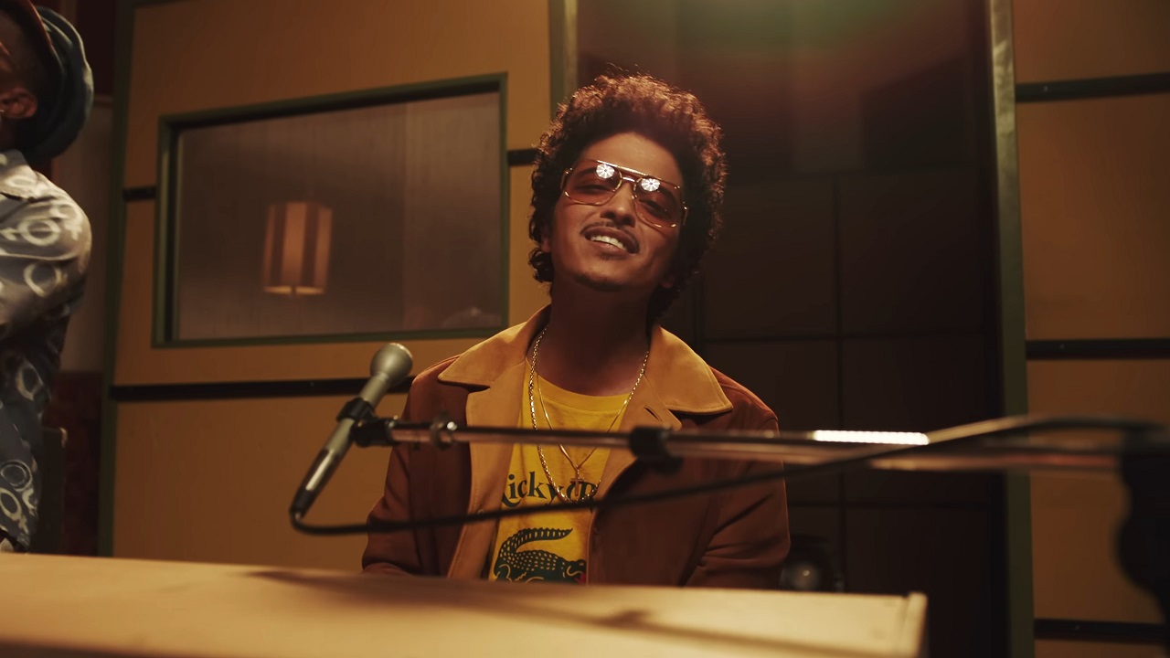 Bruno Mars in the official video for the song