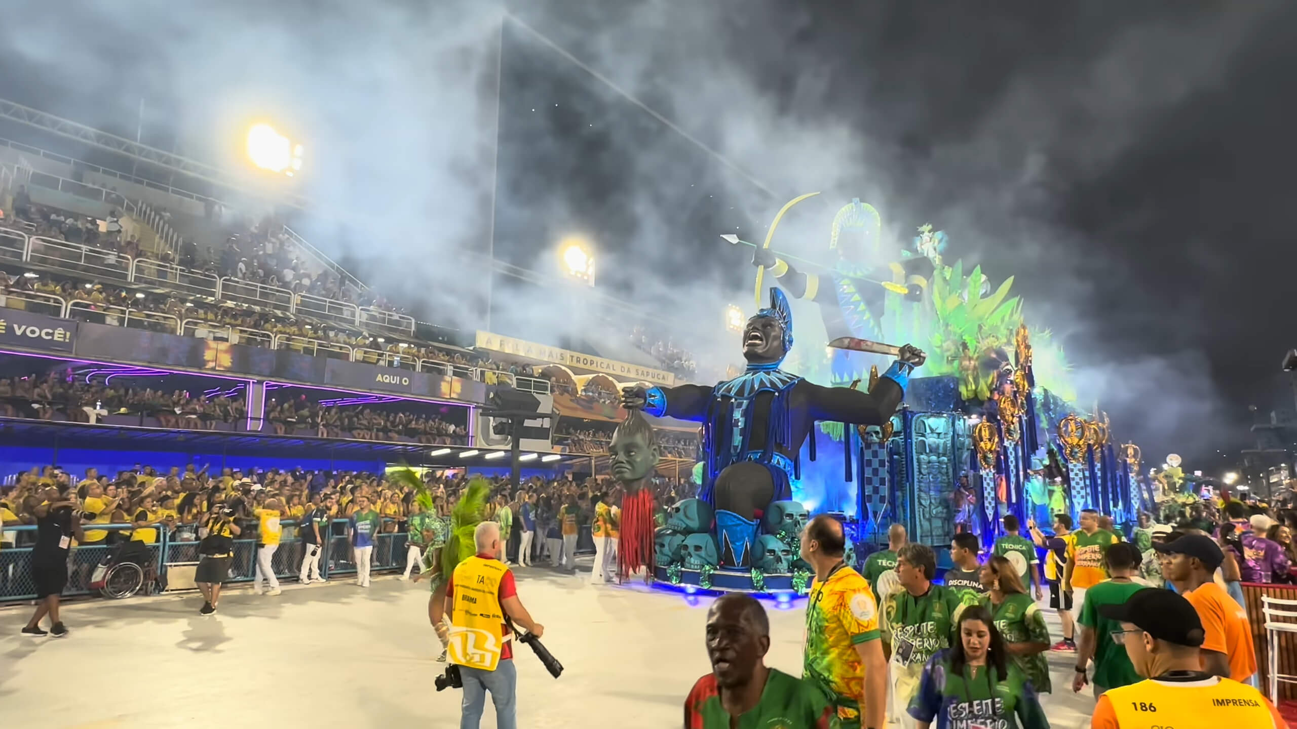 Parade at the Rio de Janeiro Carnival in 2024