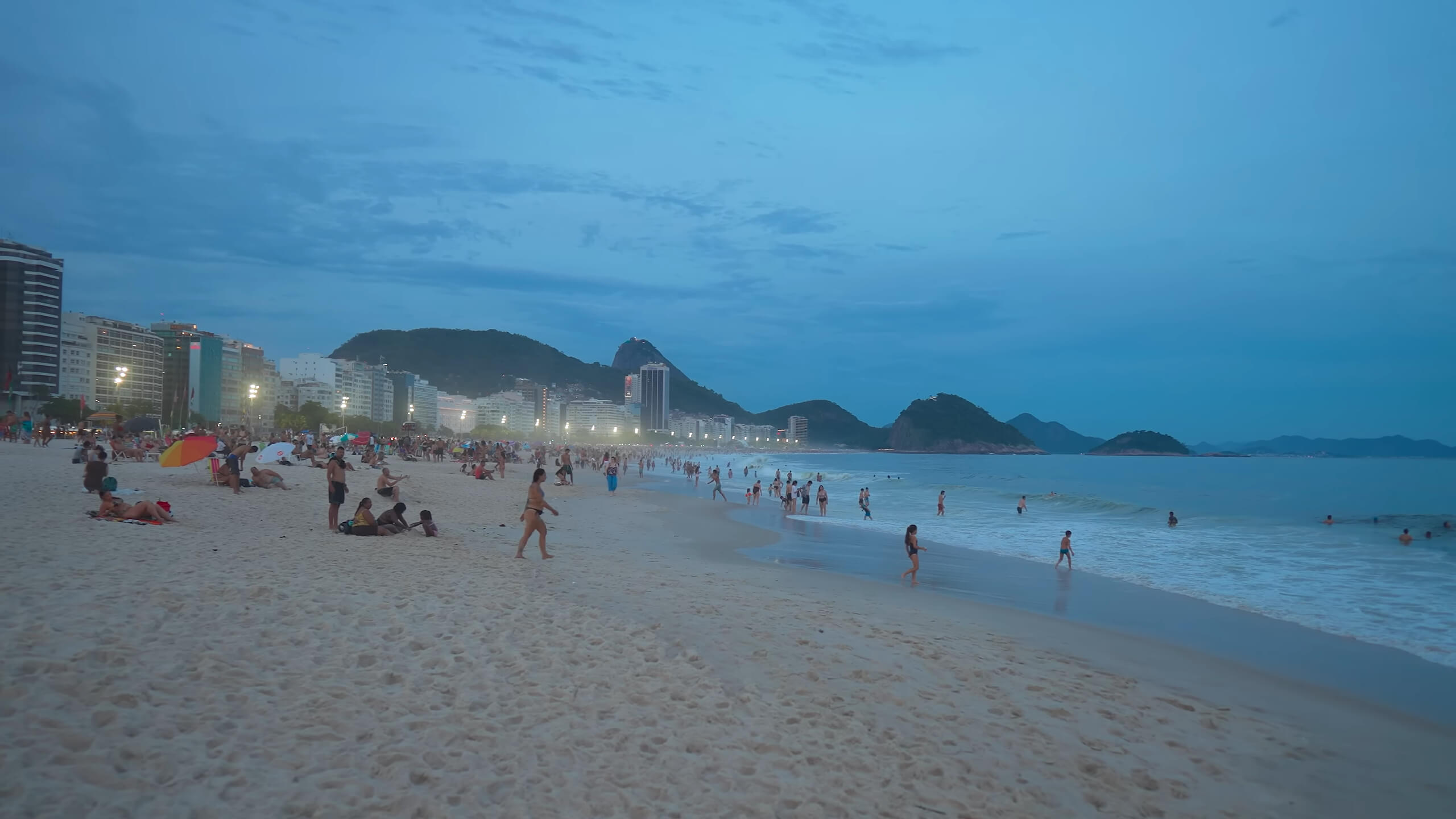 Copacabana Beach at the Evening