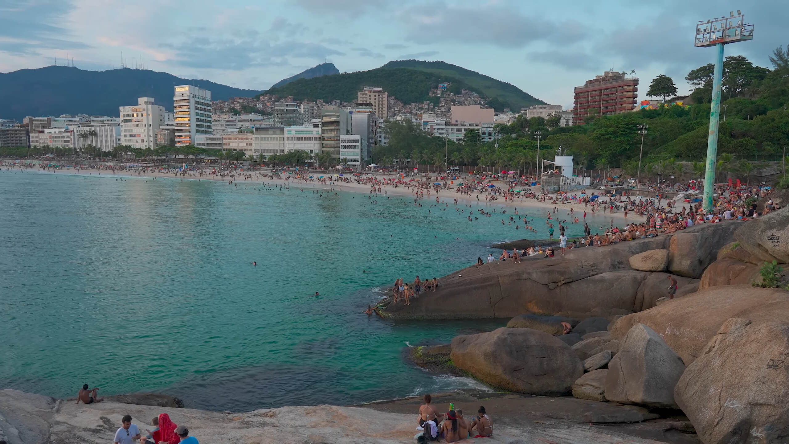 Evening at the Ipanema Beach