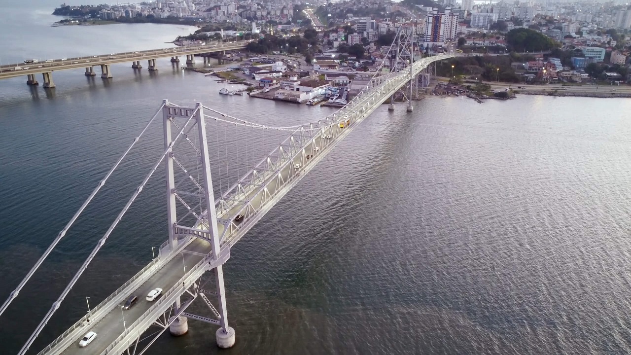 Hercílio Luz Bridge in Florianopolis