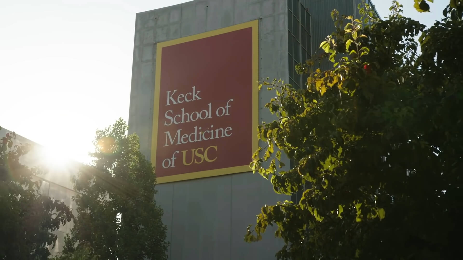 The building of the Keck School of Medicine in California