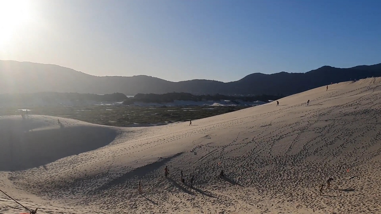 Sandboarding at Joaquina Dunes