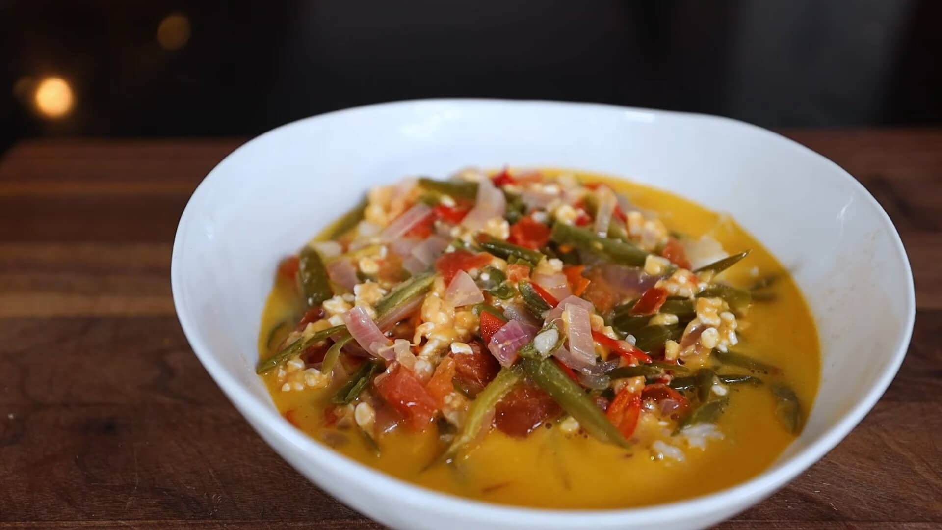 Ema Datshi, a specialty from Bhutan, served on a plate