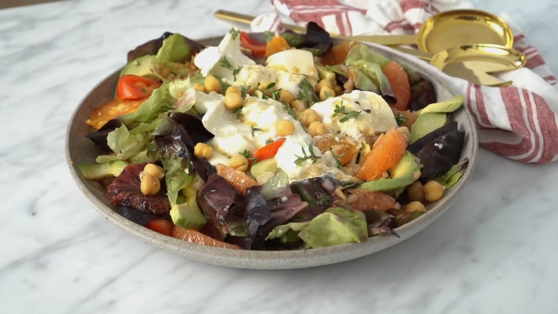 Citrus Avocado Salad to go with Coxinha