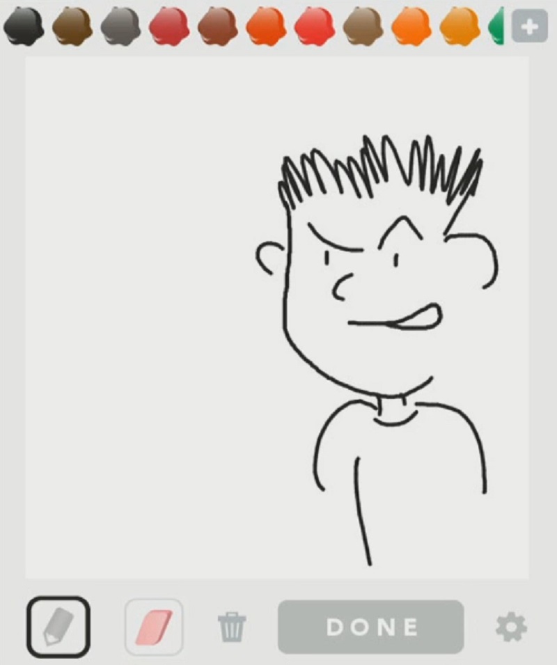 Drawing in the game Draw Something