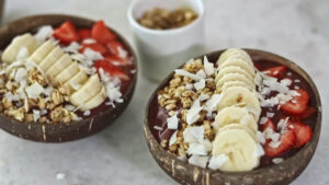 Served Açaí bowl