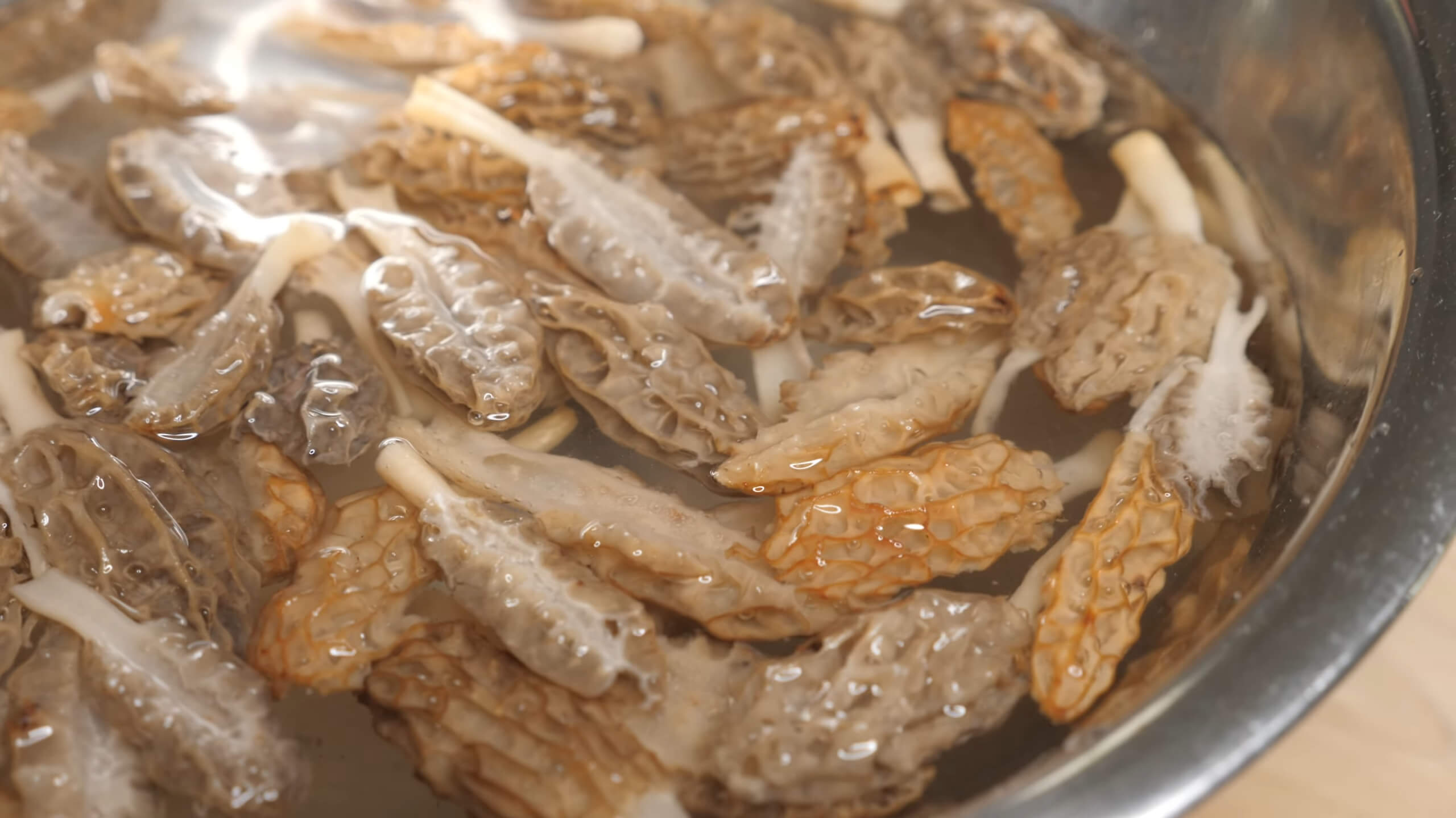 Blanched Morels