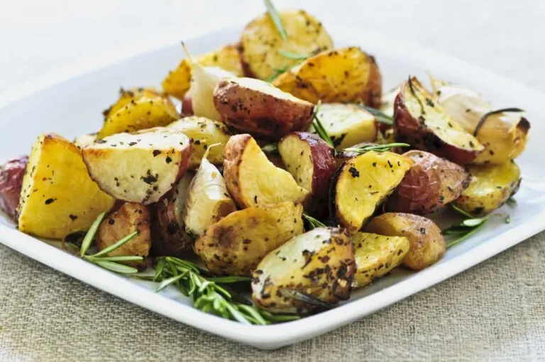 Reheat roast potatoes