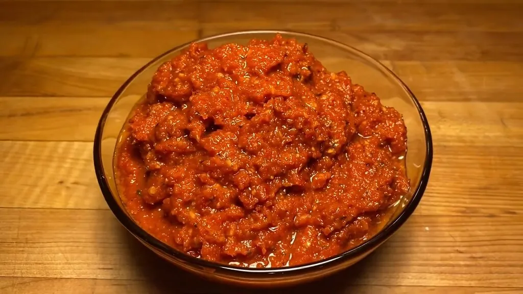  A rich sun-dried tomato and basil pesto