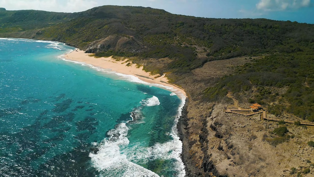 Aerial view of the Praia do Leão