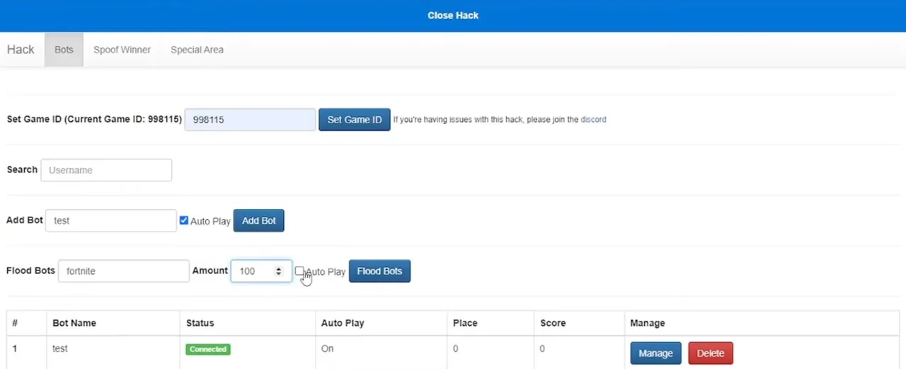 Creating bots in Kahoot