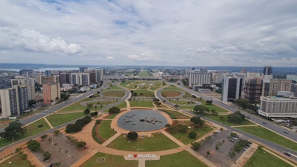 Aerial view of Brazil's capital, Brasília