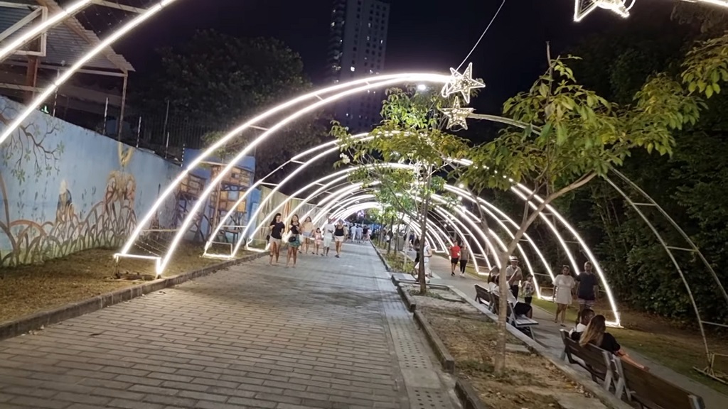 Christmas decorations in Recife