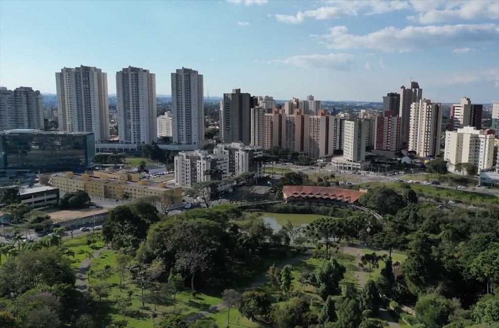 Panoramic view of Curitiba, Brazil