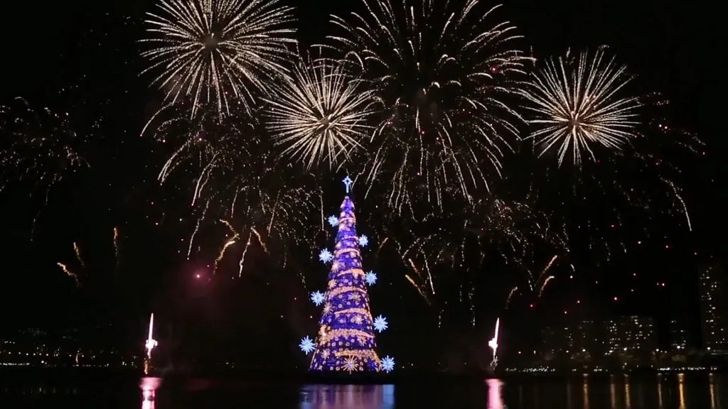 Floating Christmas Tree in Rio de Janeiro