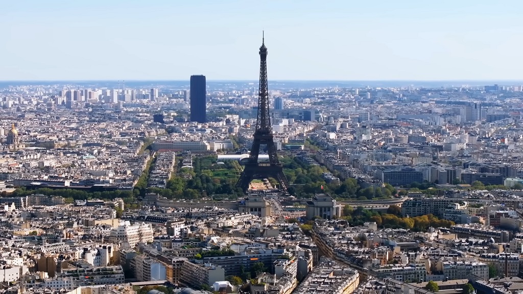 Aerial view of Paris