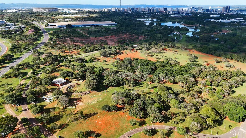 Aerial view of Parque da Cidade Sarah Kubitschek