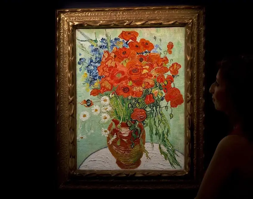 Red Poppies and Daisies