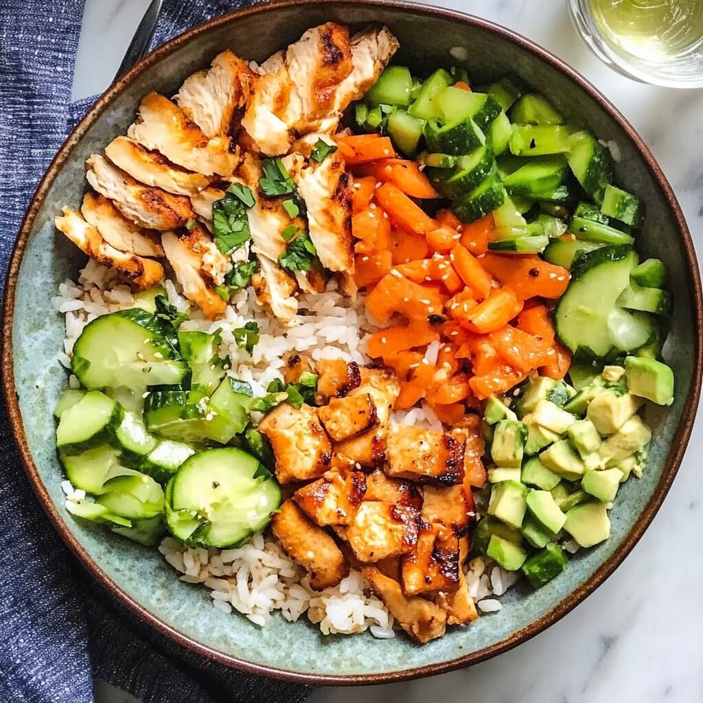 Rice Bowls with Veggies and Protein