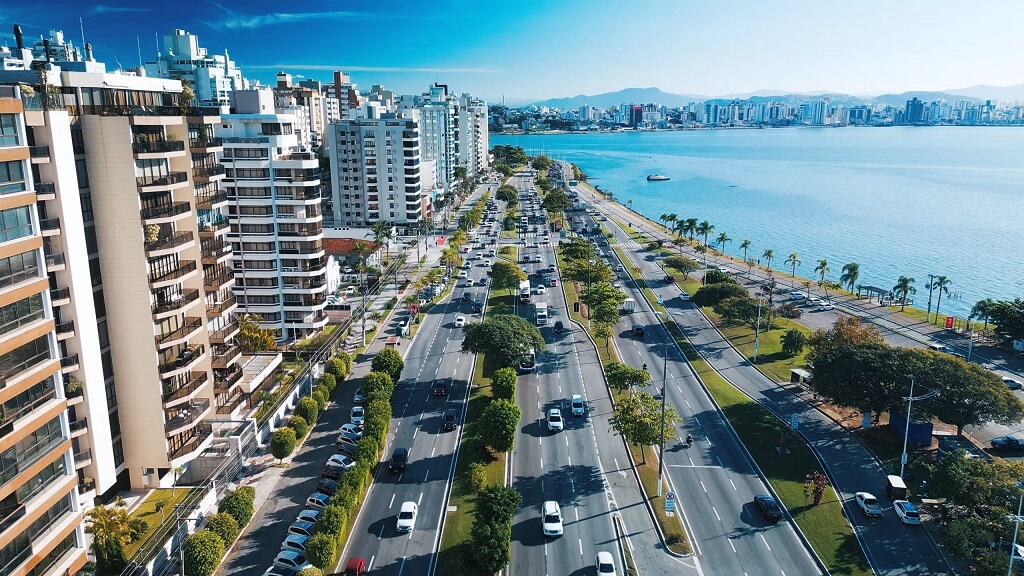 Aerial view of the Beira Mar Avenue