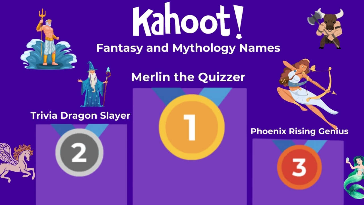 Kahoot Fantasy and Mythology Names