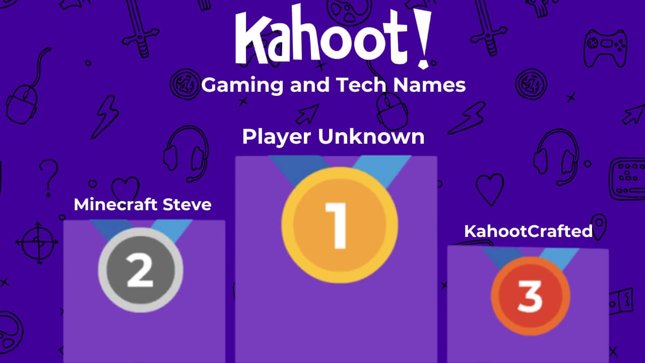 Kahoot Gaming and Tech Names