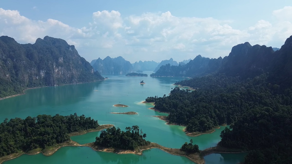 Aerial view of Khao Sok National Park