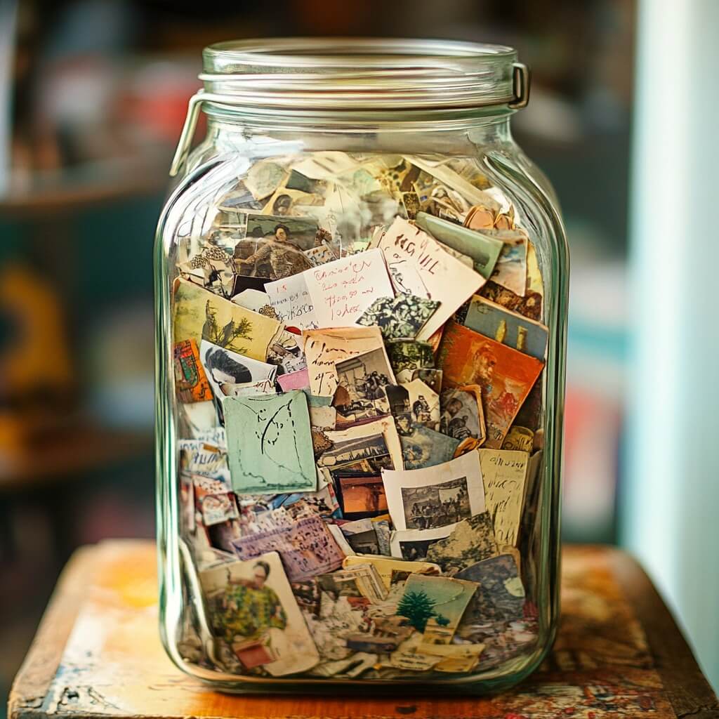 Notes in a jar