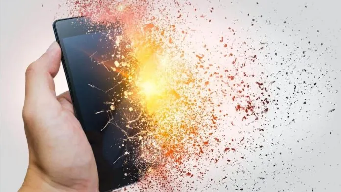 Phone explosion