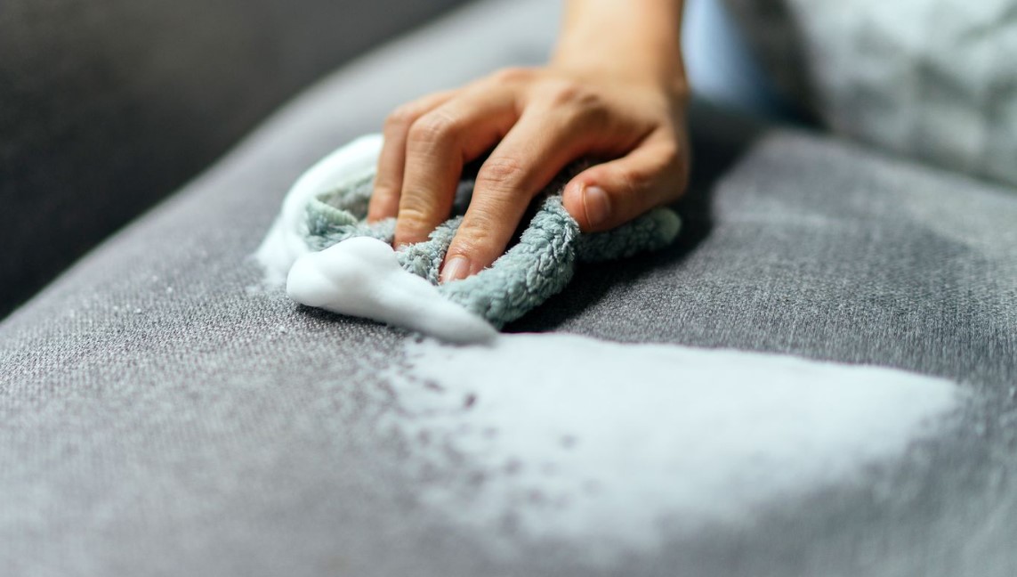 Baking Soda Scrub is great for cushions with stains