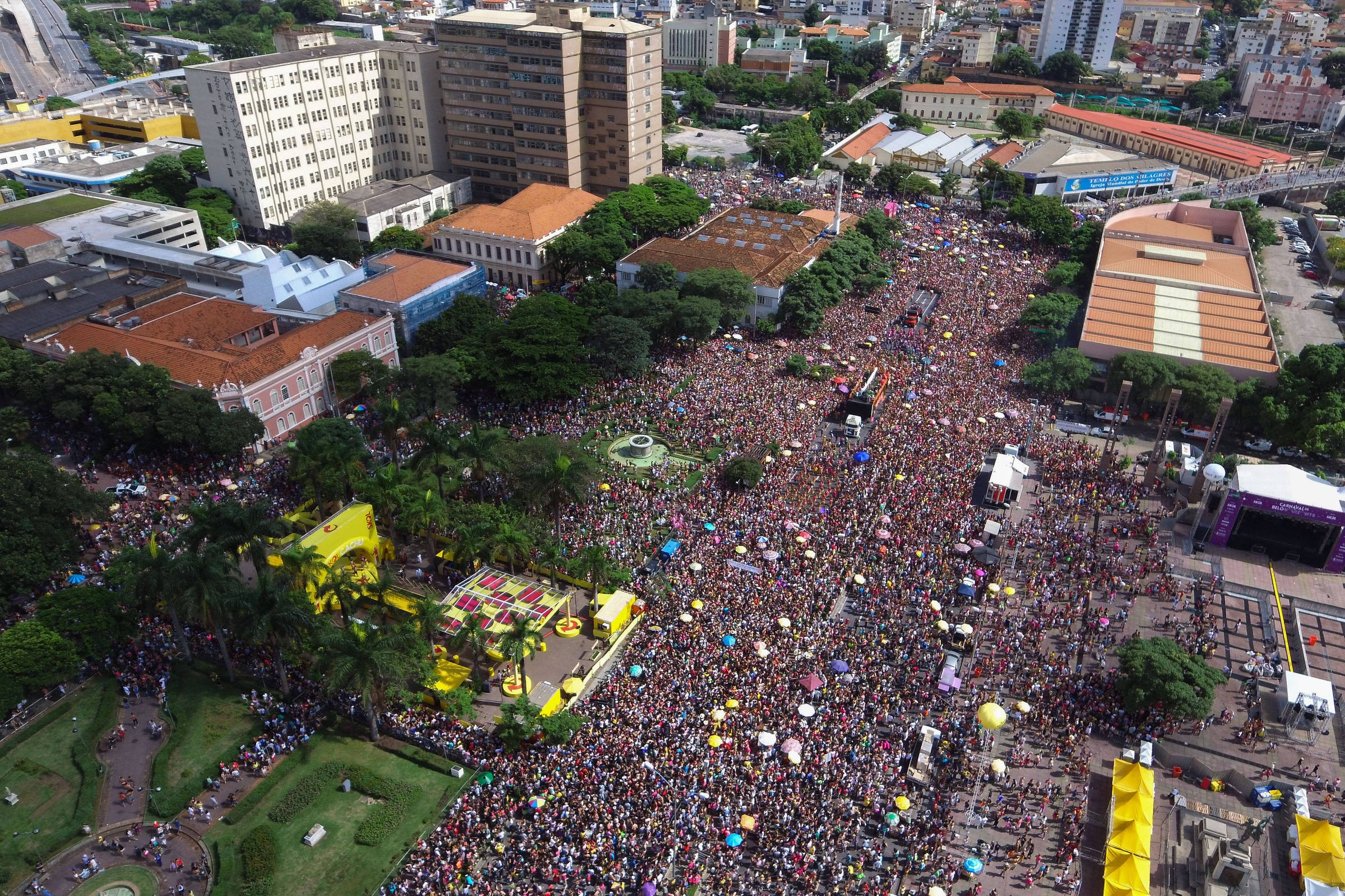 Belo Horizonte Carnival Millions of People in The Streets