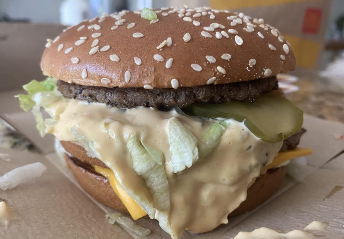 Big Mac sauce on McDoubles