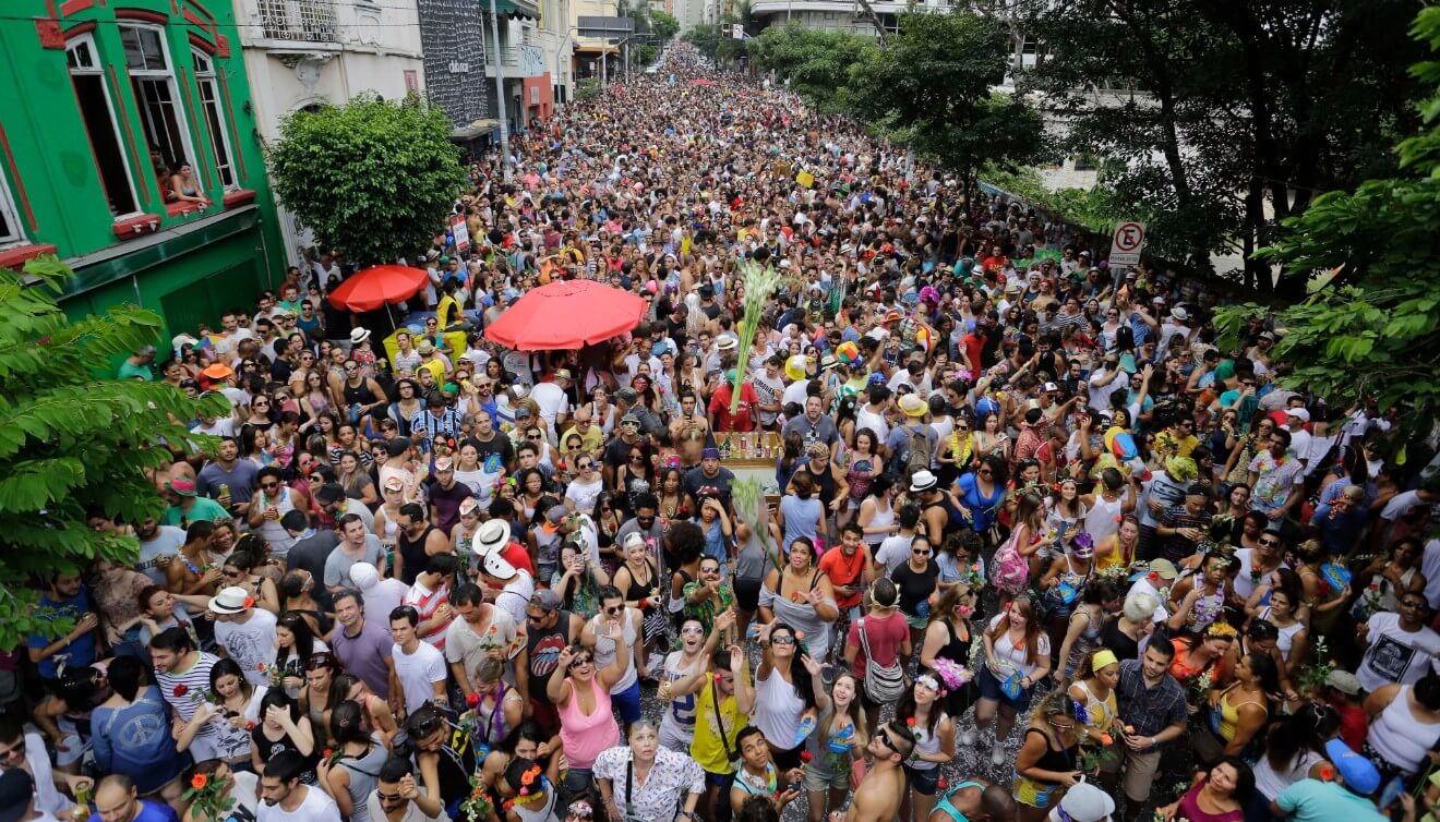 Crowd at Sao Paulo Carnival