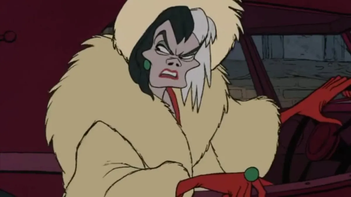 Disney character Cruella De Vil from 101 Dalmatians