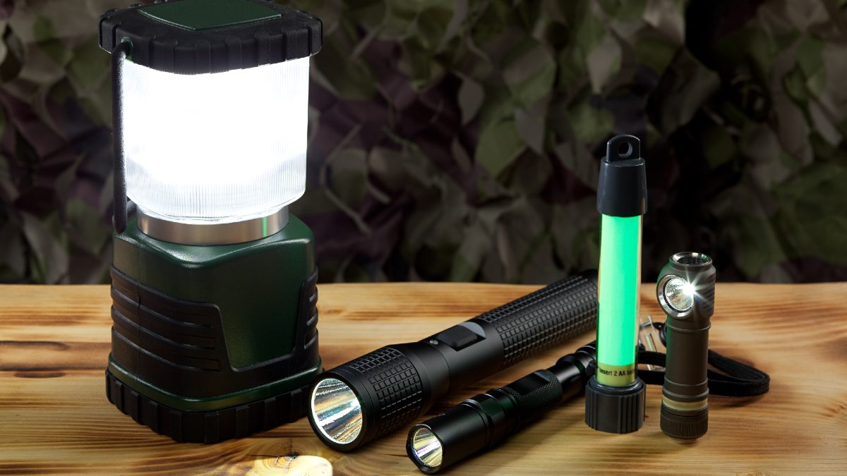 Flashlights and extra batteries as Emergency Supplies