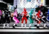 Police officers dressed as Power Rangers at Sao Paulo Carnival 2025