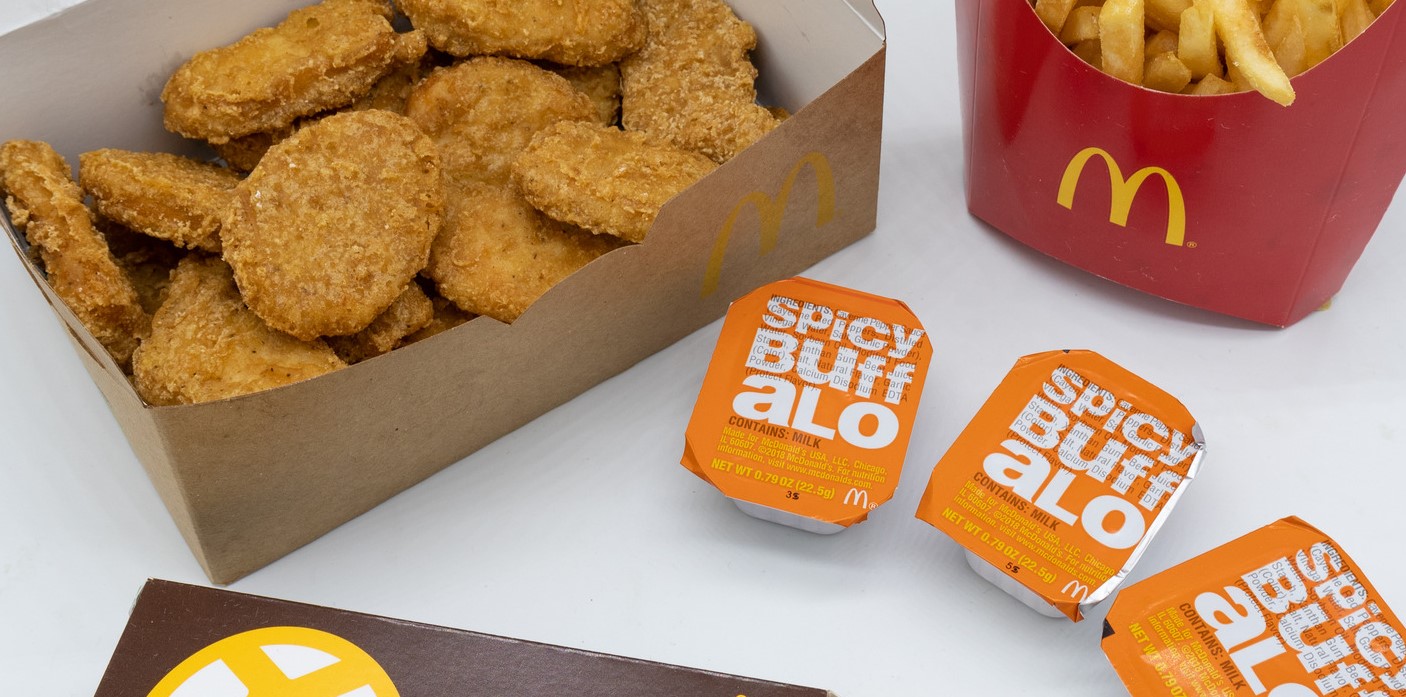 McNuggets with buffalo sauce